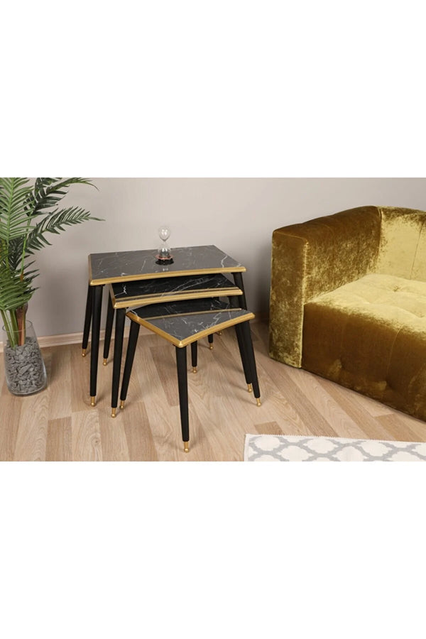 Casablanca Nest Of Tables Set - Rectangle 3 Pieces Nesting Tables