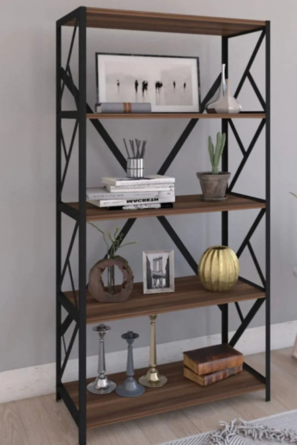 Rustica 5 Shelves Bookcase - Standing Book Shelves